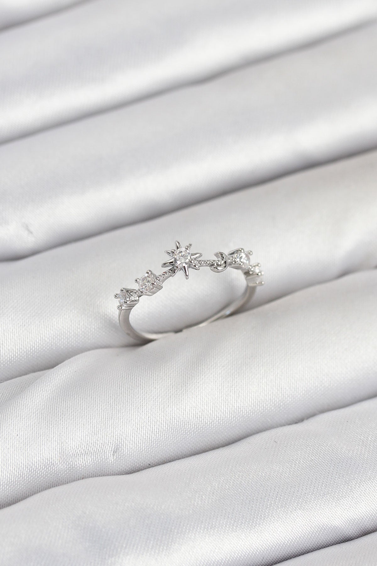 Pirinç Gümüş Renk Manifest Kadın Yüzük