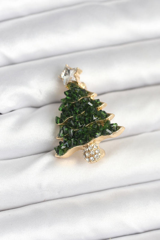 Çam Ağacı Model Yılbaşı Temalı Broş